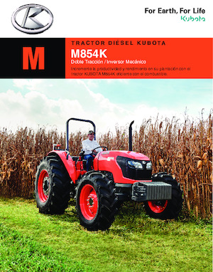 Traktory z napędem 4WD Kubota M854K
