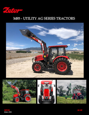 Traktory z napędem 4WD Zetor M85PSC HD