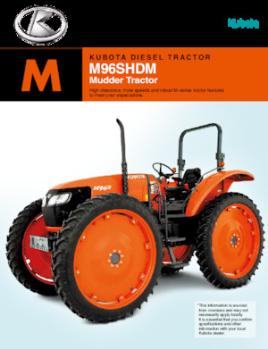 Traktory z napędem 4WD Kubota M96SHDM