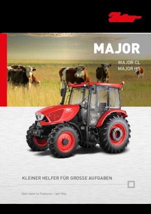 Traktory z napędem 4WD Zetor Major HS 80