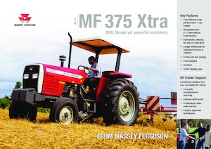 Traktory z napędem 4WD Massey Ferguson MF 375 Xtra