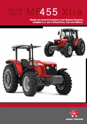Traktory z napędem 4WD Massey Ferguson MF 455 Xtra