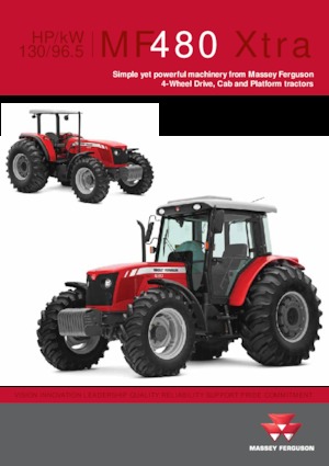 Traktory z napędem 4WD Massey Ferguson MF 480 Xtra