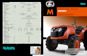 Traktory z napędem 4WD Kubota MX5200