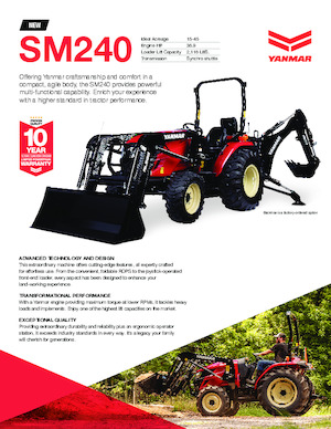 Traktory z napędem 4WD Yanmar SM240