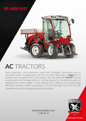 Traktory z napędem 4WD Carraro SP 4800