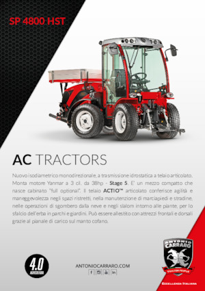Traktory z napędem 4WD Carraro SP 4800