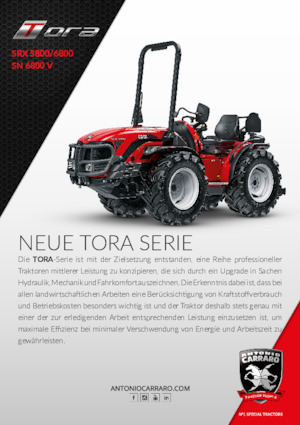 Traktory z napędem 4WD Carraro SRX 6800 Tora