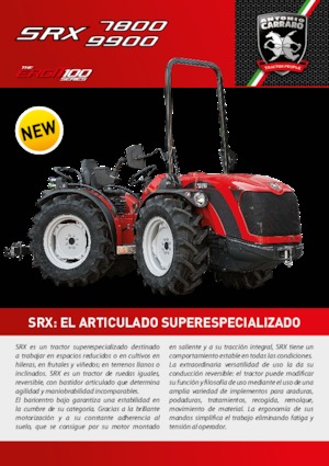 Traktory z napędem 4WD Carraro SRX 7800