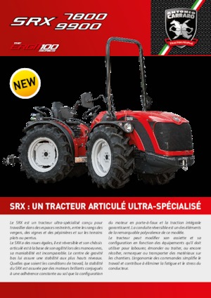 Traktory z napędem 4WD Carraro SRX 7800