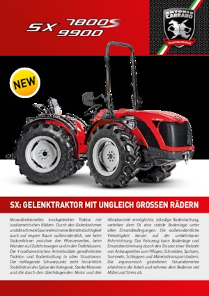 Traktory z napędem 4WD Carraro SX 7800 S