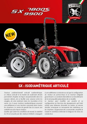Traktory z napędem 4WD Carraro SX 9900