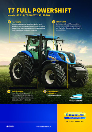 Traktory z napędem 4WD New Holland T7.215