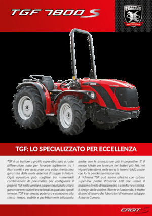 Traktory z napędem 4WD Carraro TGF 7800 S