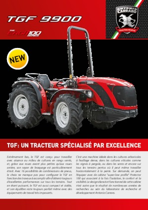 Traktory z napędem 4WD Carraro TGF 9900