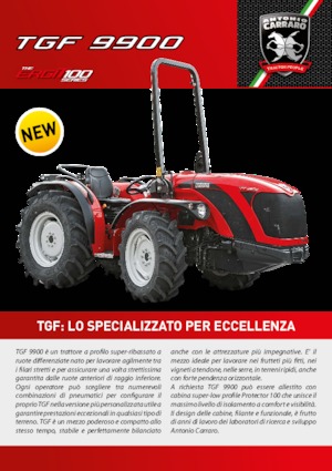 Traktory z napędem 4WD Carraro TGF 9900