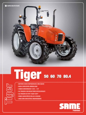 Traktory z napędem 4WD SAME Tiger 50