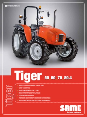 Traktory z napędem 4WD SAME Tiger 50