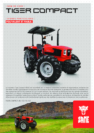 Traktory z napędem 4WD SAME Tiger Compact 60
