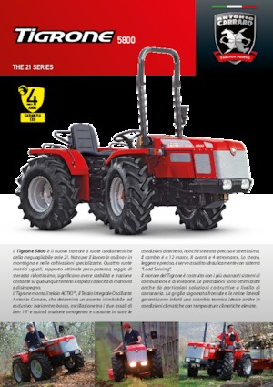 Traktory z napędem 4WD Carraro Tigrone 5800