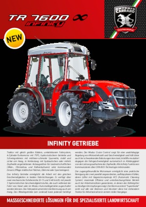 Traktory z napędem 4WD Carraro TR 7600 Infinity