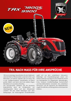 Traktory z napędem 4WD Carraro TRX 9900
