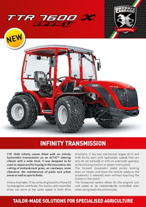 Traktory z napędem 4WD Carraro TTR 7600 Infinity