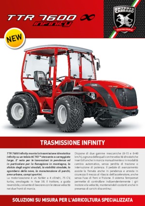 Traktory z napędem 4WD Carraro TTR 7600 Infinity