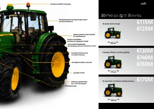 Traktory z napędem 4WD John Deere 6170 M Plus