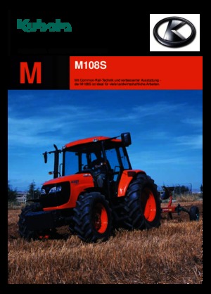 Traktory z napędem 4WD Kubota M 108 S
