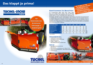 Regulowane pługi śnieżne Tuchel Vario 270