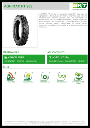 Opony rolnicze BKT AGRIMAX RT 955 270/95 R 36