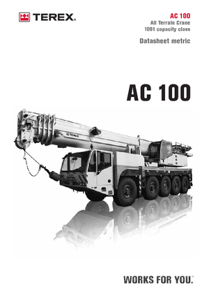 Żurawie szosowo-terenowe Terex-Demag AC 100 (10x6x8)