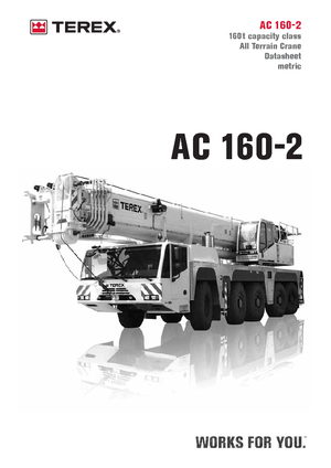 Żurawie szosowo-terenowe Terex-Demag AC 160-2 (10x8x8)