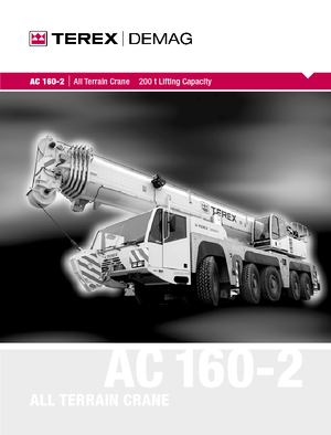 Żurawie szosowo-terenowe Terex-Demag AC 160-2 (10x8x8)