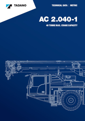 Żurawie szosowo-terenowe Tadano AC 2.040-1
