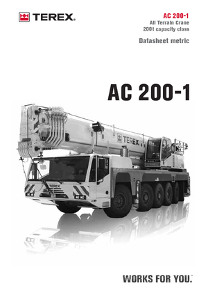 Żurawie szosowo-terenowe Terex-Demag AC 200-1 (10x8x8)