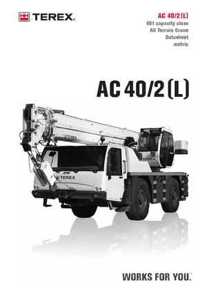 Żurawie szosowo-terenowe Terex-Demag AC 40/2 L (4x4x4)