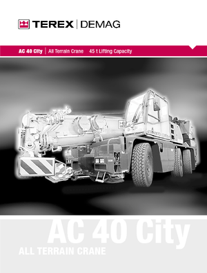 Żurawie szosowo-terenowe Terex-Demag AC 40 City (6x6x6)
