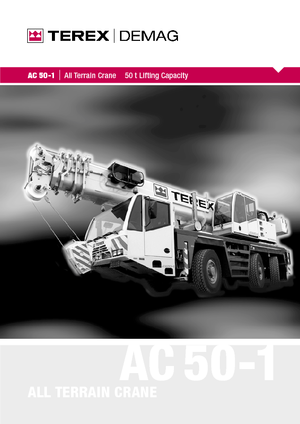 Żurawie szosowo-terenowe Terex-Demag AC 50-1 (6x6x6)