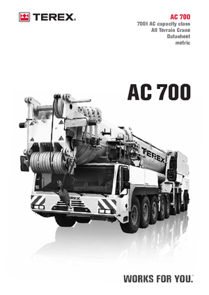 Żurawie szosowo-terenowe Terex-Demag AC 700 (18x8x16)