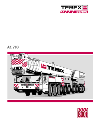 Żurawie szosowo-terenowe Terex-Demag AC 700 (18x8x16)