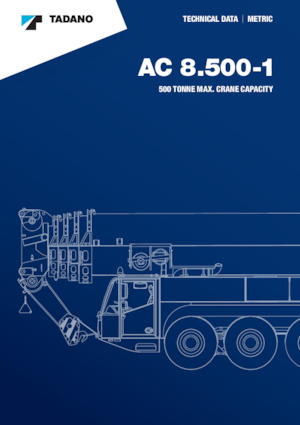 Żurawie szosowo-terenowe Tadano AC 8.500-1