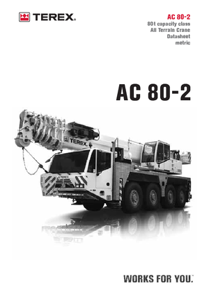 Żurawie szosowo-terenowe Terex-Demag AC 80-2 (8x8x8)