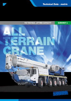 Żurawie szosowo-terenowe Tadano ATF110G-5 