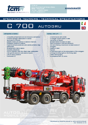 Żurawie szosowo-terenowe tcm C 700 (6x4x4)