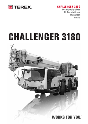 Żurawie szosowo-terenowe Terex-Demag Challenger 3180 (6x4x6)