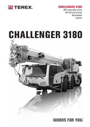 Żurawie szosowo-terenowe Terex-Demag Challenger 3180 (6x4x6)