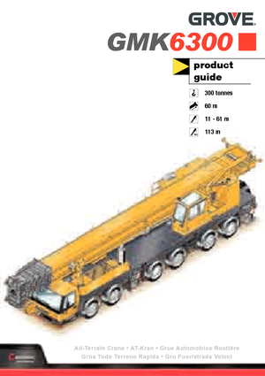 Żurawie szosowo-terenowe Grove GMK6300