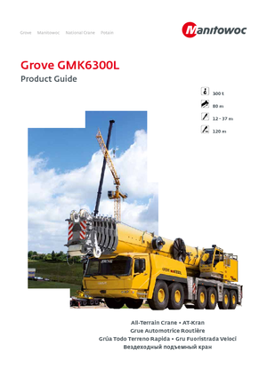 Żurawie szosowo-terenowe Grove GMK 6300 L (12x6x12)